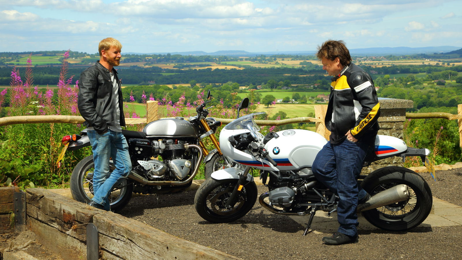 Triumph Thruxton R vs BMW R nineT Racer S review